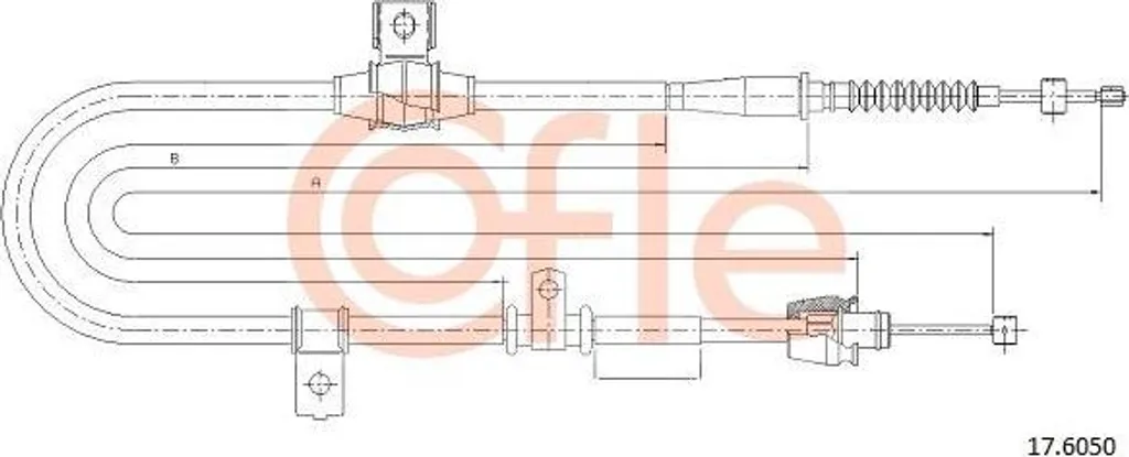 Câble de Frein de Stationnement Arrière pour Cerato - OE 597602F100