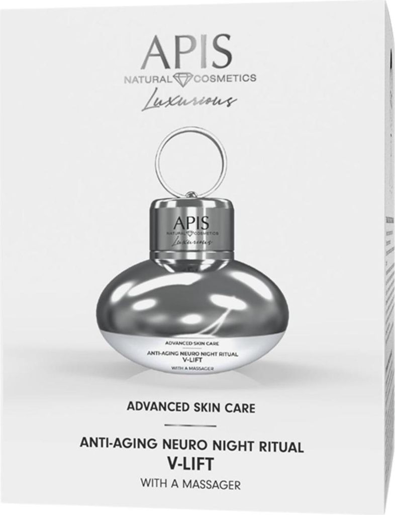 APIS – ADVANCED SKIN CARE V-LIFT Anti-Falten Neuro-Ritual für die Nacht mit Massagegerät, 50 ml