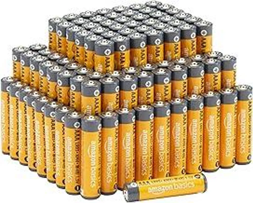 Batterie AAA Alcaline 1.5V 100 Pezzi - Scorta Famiglia Alta Potenza