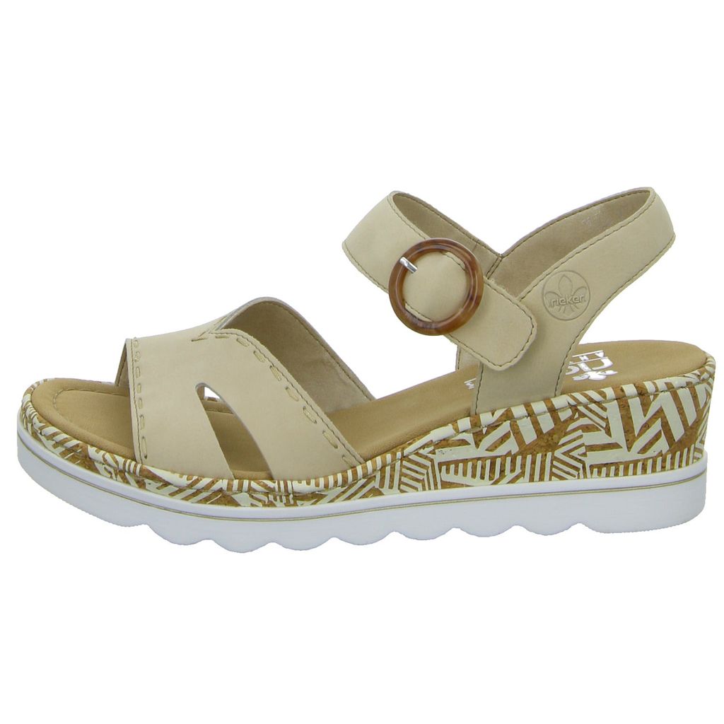 Rieker Keilsandaletten 67173 Damen 31353430373139 Beige 37 Produktbild 12