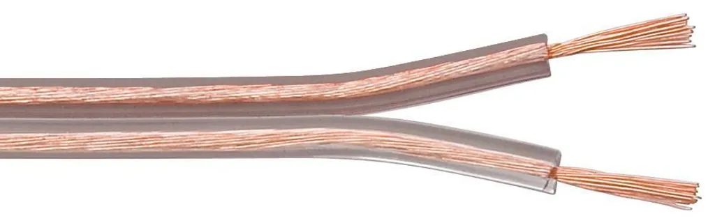 Goobay Cavo Altoparlanti 2x4,0 mm CCA Trasparente 50m | Audio Hi-Fi