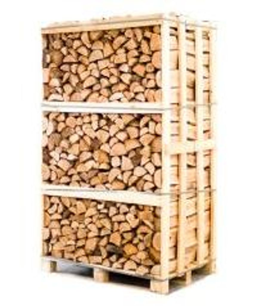 Palette kammergetrocknetes gespalten Eiche Brennholz 25cm Produktbild 