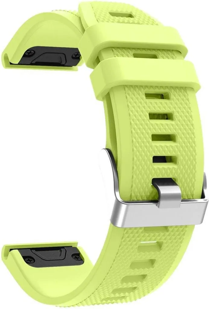 Bracelet Eternico Essential pour Garmin QuickFit 22mm - Couleur Citron