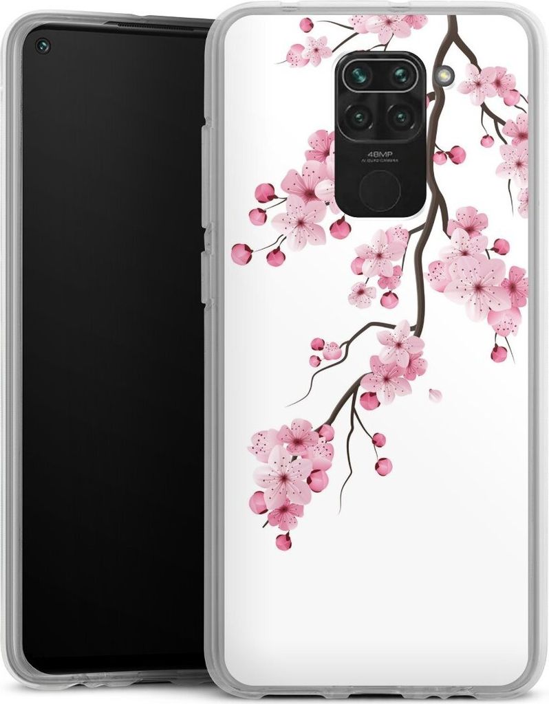 DeinDesign Handyhülle für Xiaomi Redmi Note 9 Silikon Hülle Case Smartphone Schutzhülle Asien Japan Kirschblüten