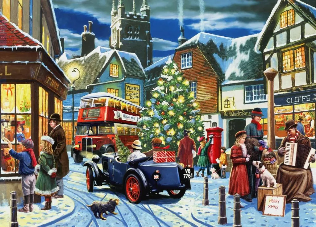 Puzzle de Noël 1500 pièces Alipson - Village d'hiver Haute Définition