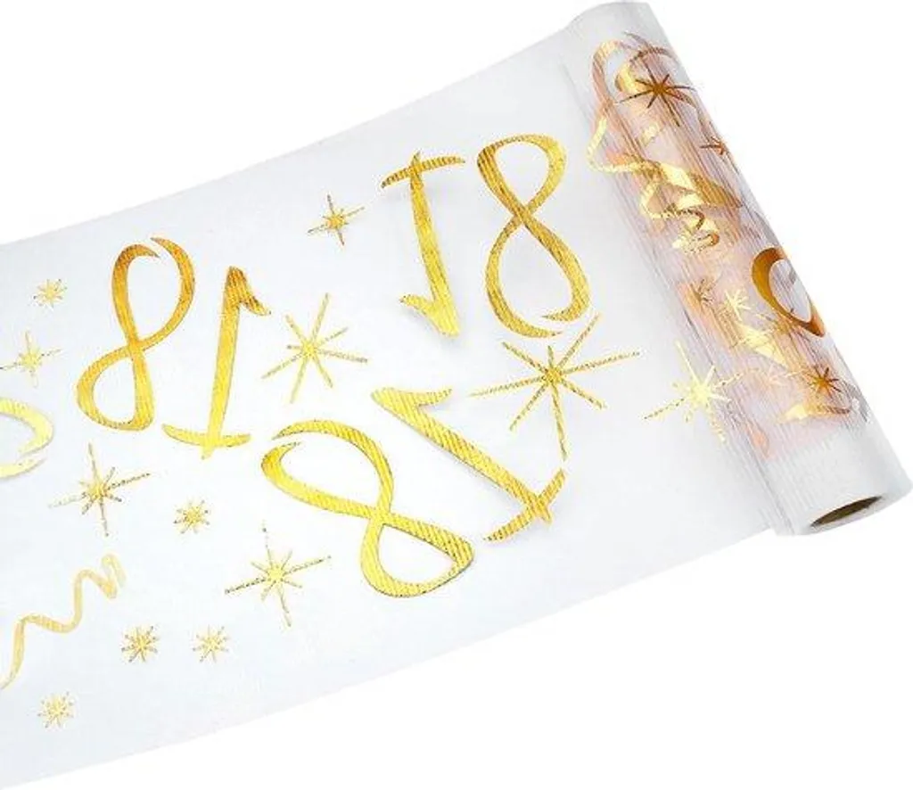 Chemin de Table Or Brillant 5m : Transformez votre Table de Fête Fanée