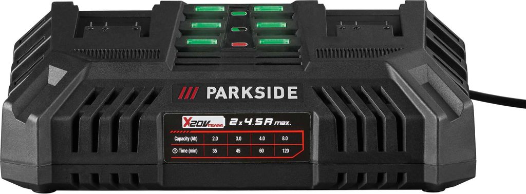 PARKSIDE® 20 V Akku-Doppelladegerät »PDSLG 20 B1«, 4,5 A Produktbild 