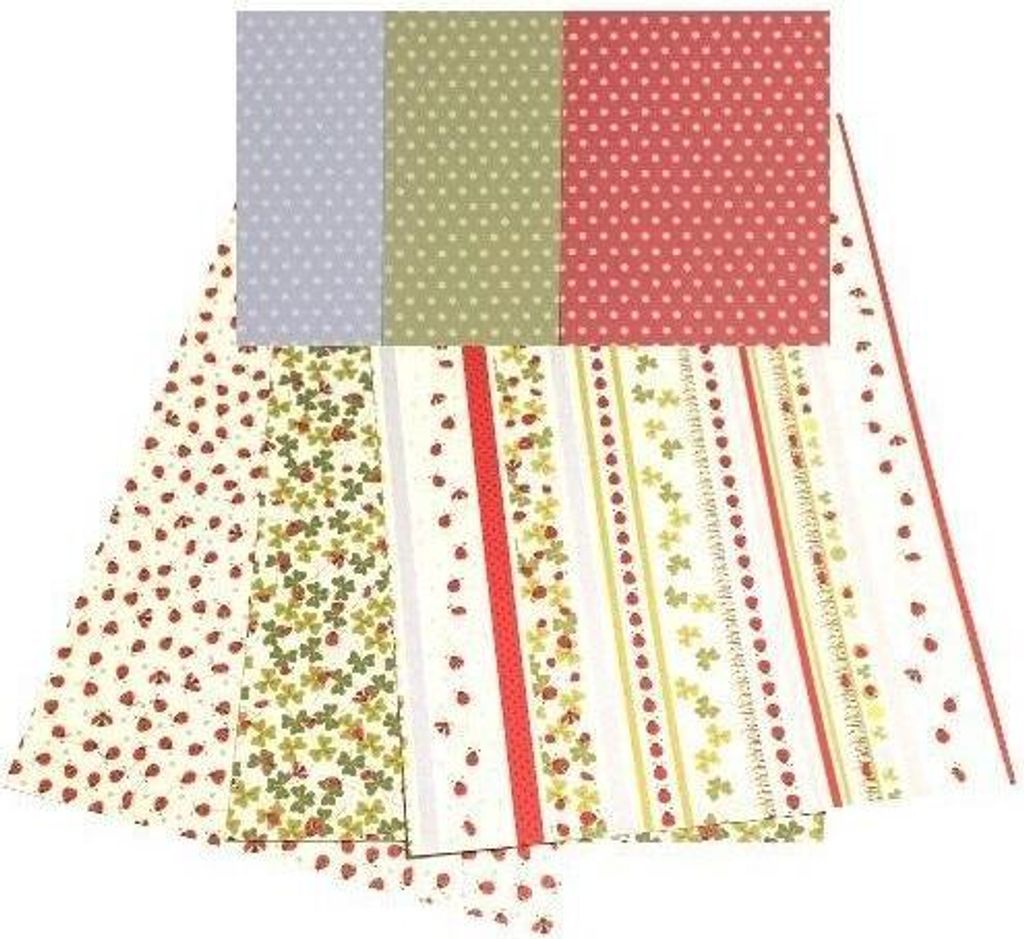 Karton obustronny 300g 24x34cm 3 ark MIX