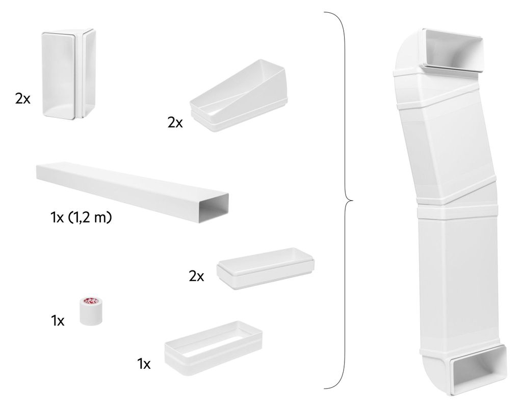Electrolux M2CKCF01C, Sada pro cirkulaci vzduchu, Bílá, 4 Obrázek produktu 