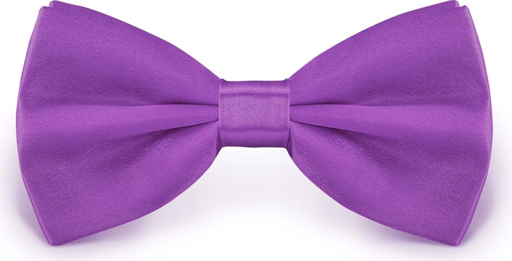 Fliege Lila Größe verstellbar aus Polyester einfarbig uni Produktbild 