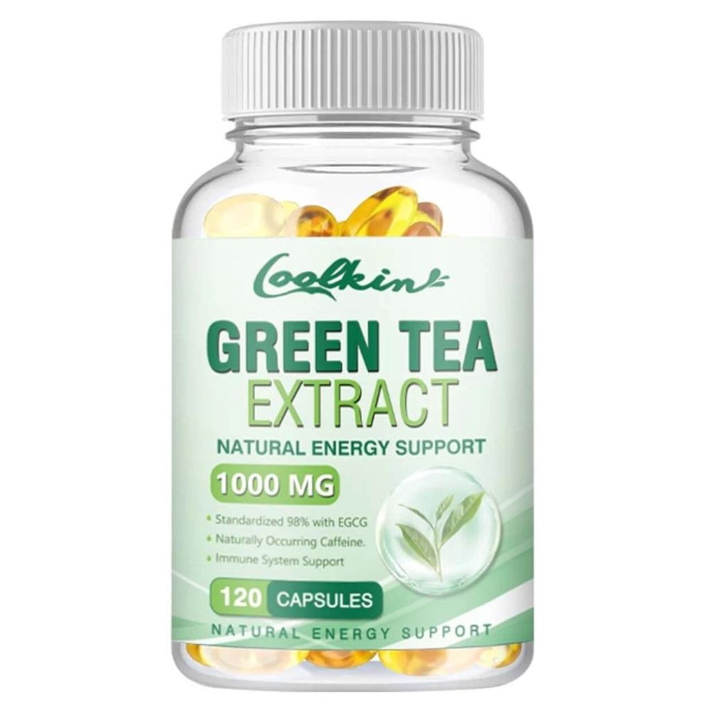 Green Tea 1000mg (120 Kapseln) Nahrungsergänzungsmittel, Gewicht, Fett, Stoffwechsel, Immunsystem, Körpergesundheit