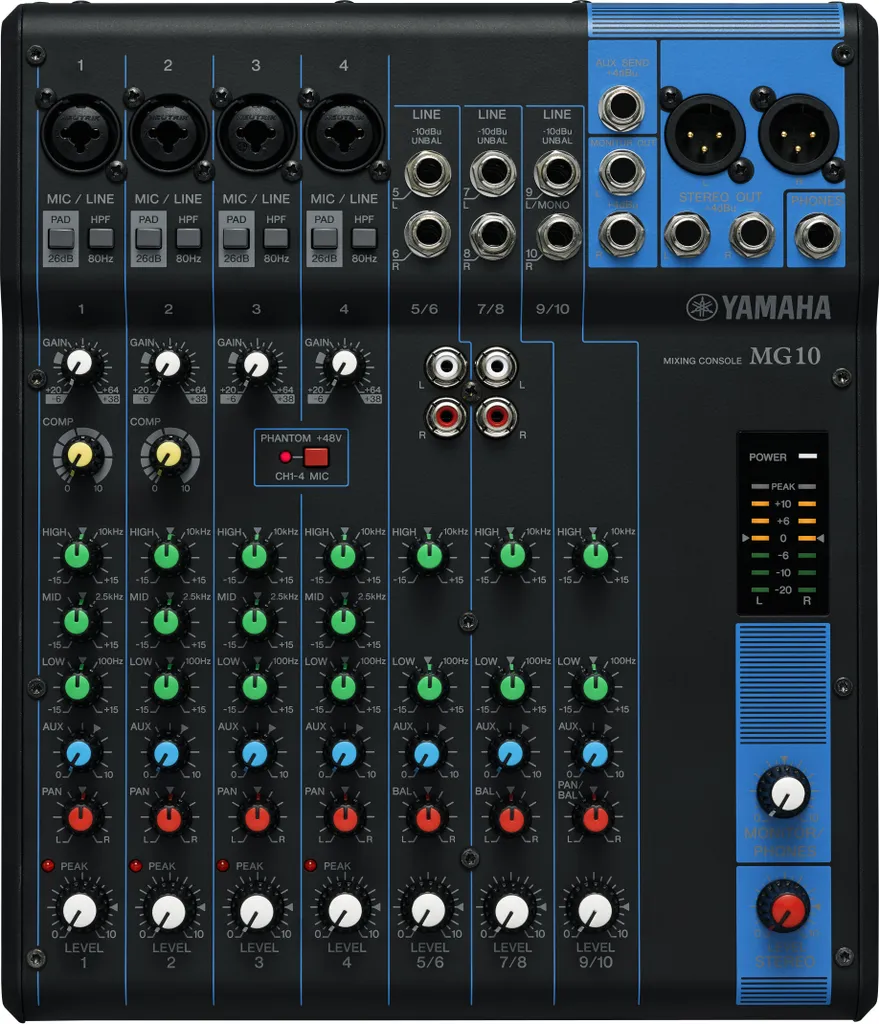 Yamaha MG10 Console de Mixage 10 Canaux Noire : Audio Analogique Précis