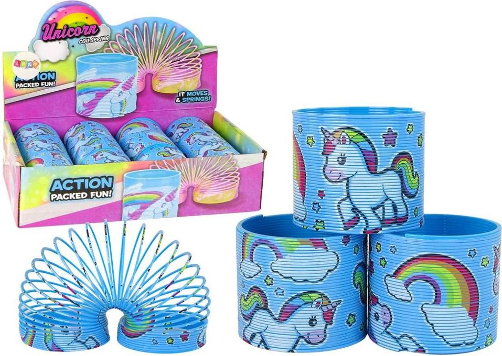 Ikonische blaue Einhorn-Entspannungsfeder 6CM