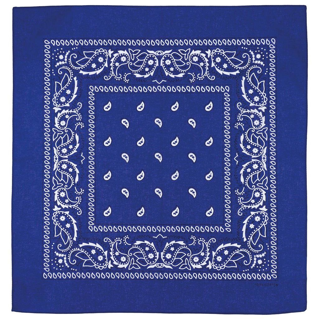 MFH Bandana, royalblau-weiß, ca. 55 x 55 cm, Baumwolle Produktbild 