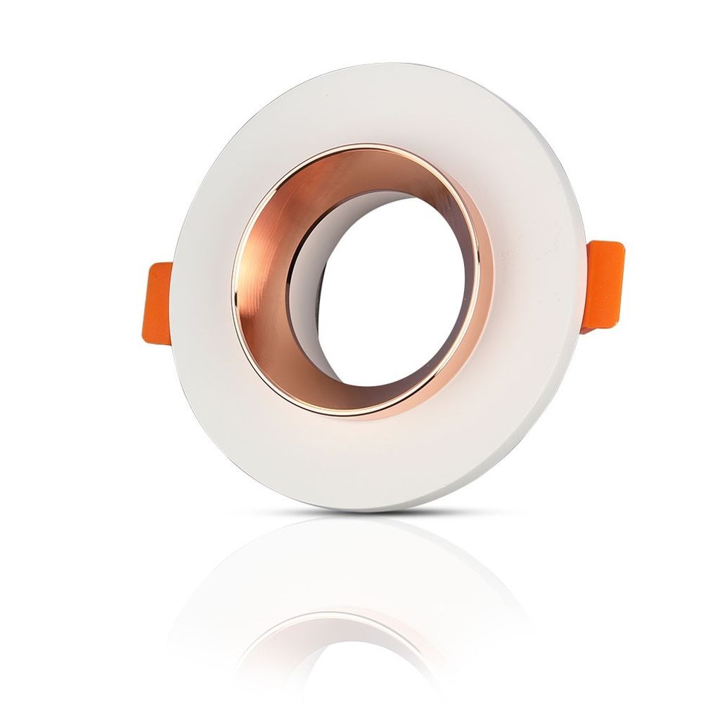 V-TAC LED-Spotleuchte - Einbauleuchte - GU10 - IP20 - Wei + Matt Rose Gold