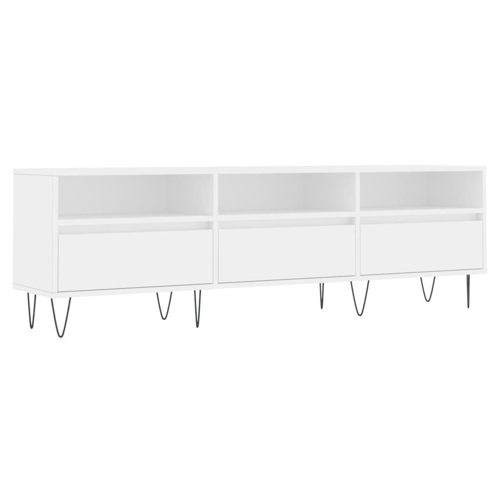 vidaXL TV-Schrank Weiß 150x30x44,5 cm Holzwerkstoff Produktbild 