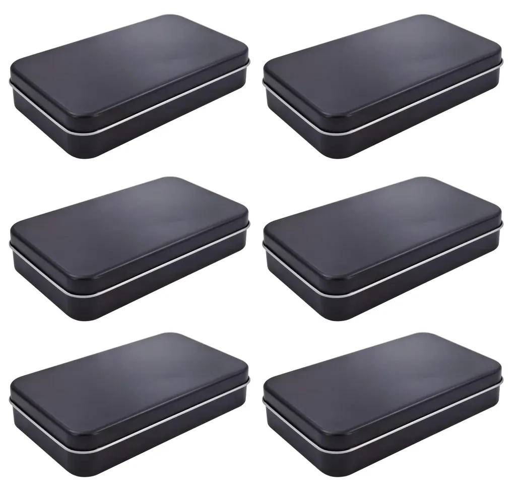 Lot de boîtes métalliques pour kit de couture, herbes sèches ou bureau