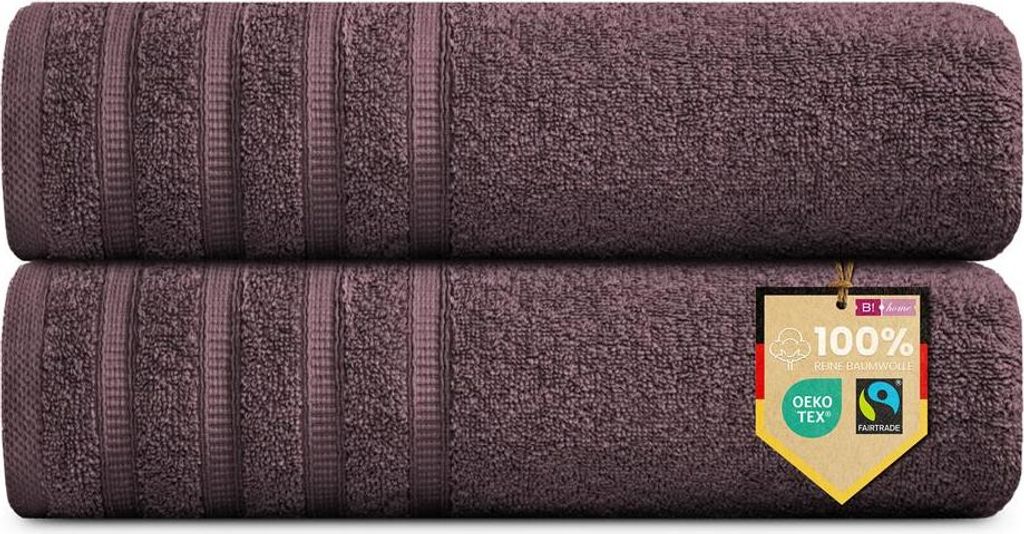 2er Set Saunatücher Plain bordeaux-rot 90x200 : Produktbild 