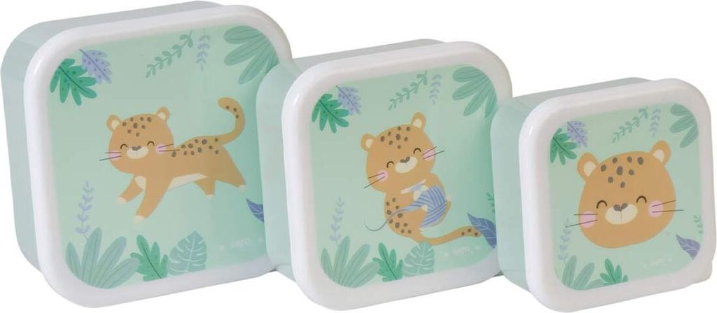 Saro Set of 3 Lunch Boxes Hunger Mint
