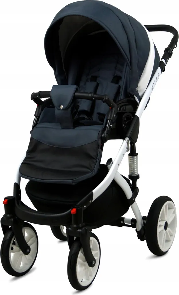 Ensemble Poussette Chat 3-en-1 BabyLux® Lilly - Buggy Pliable Anthracite - 3