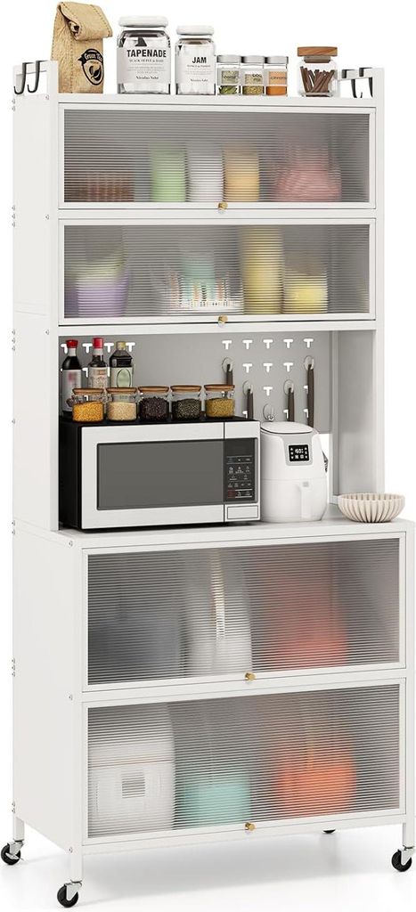 Moderner Vorratsschrank, Buffetschrank mit Aufsatz, 4 Produktbild 