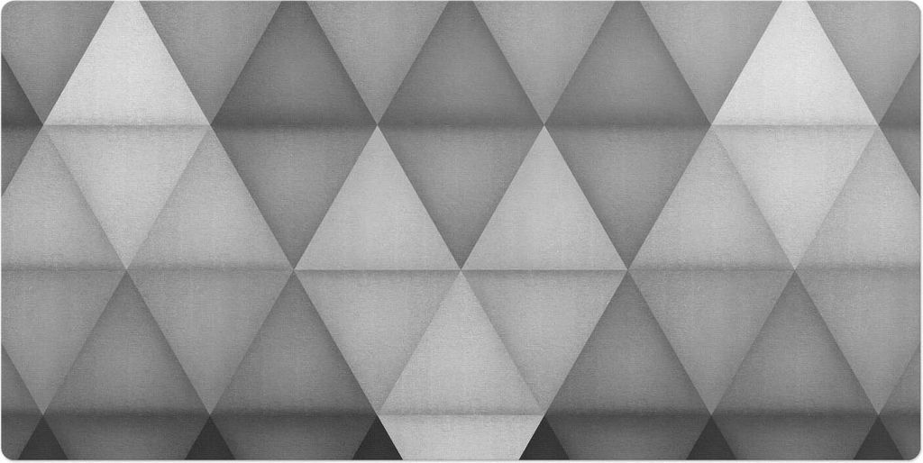Geometrische Dreiecke– Schreibtischunterlage – Schreibtisch Tischunterlage – 100x50 cm – Unterlage Groß Schreibtischmatte