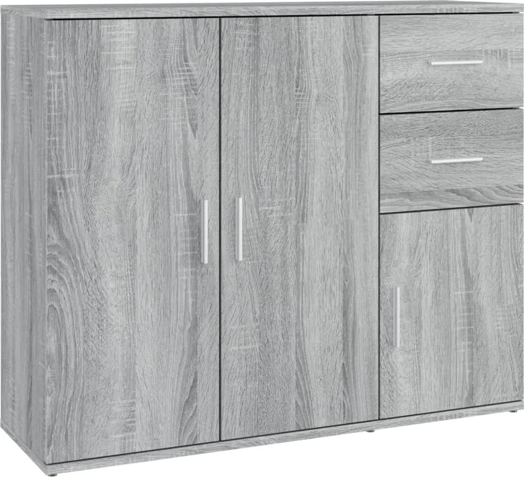 Credenza SYFAX™ Grigio Sonoma 91x29,5x75 cm - Mobile Multiuso Salotto