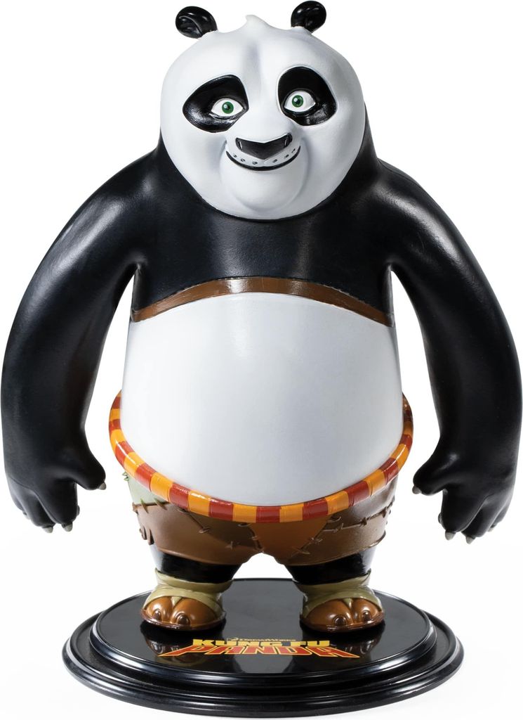 A statue of the character Po from Kung Fu Panda.