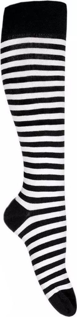 Ringelstrümpfe Ringelsocken Kniestrümpfe schwarz weiß 39/42 Produktbild 
