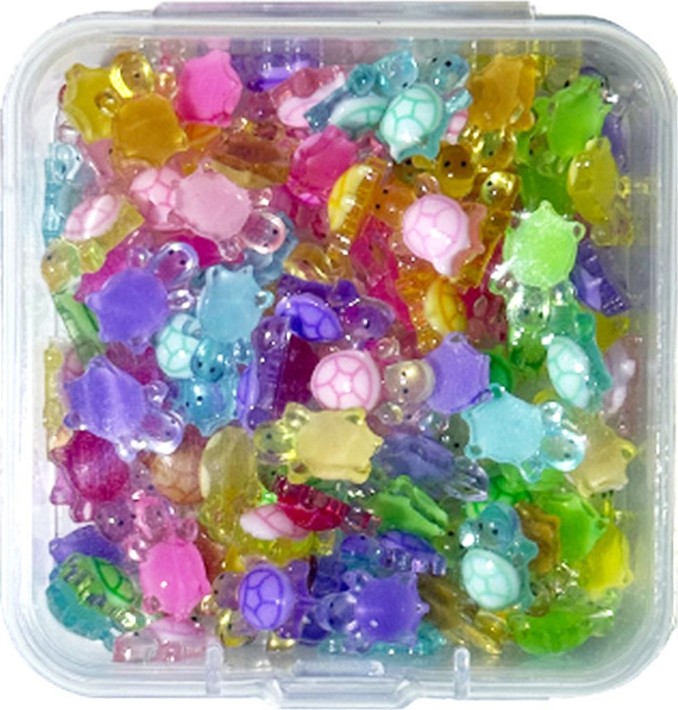 10/30/50/100 Stück Mini-Schildkröte, Nagelkunst, Charm, Harz, Cartoon-Schildkröte, Figur, Frauen, DIY, Nagel, Clog, Schuh, 3D-Miniatur-Schildkr...