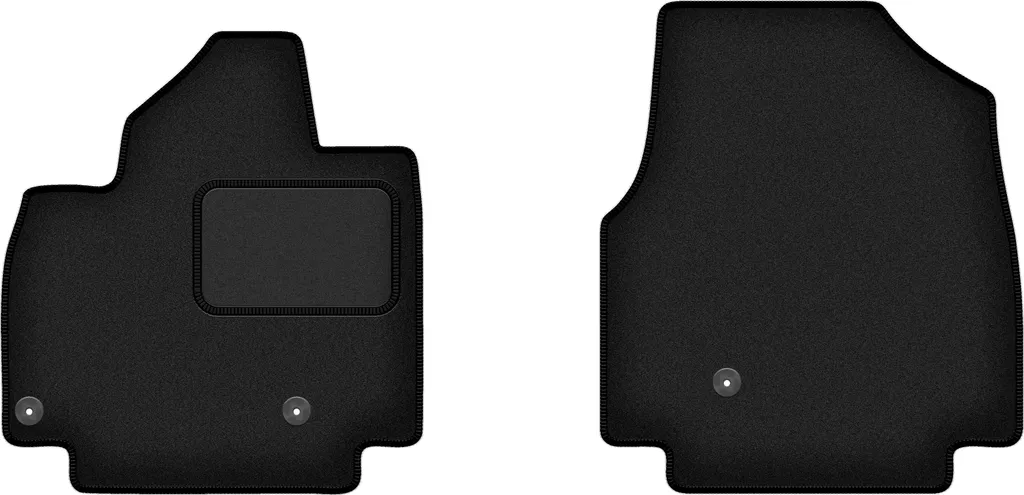Set Tappeti Anteriori su Misura Kia EV9 7 Posti 2023+ Velour Nero WLG