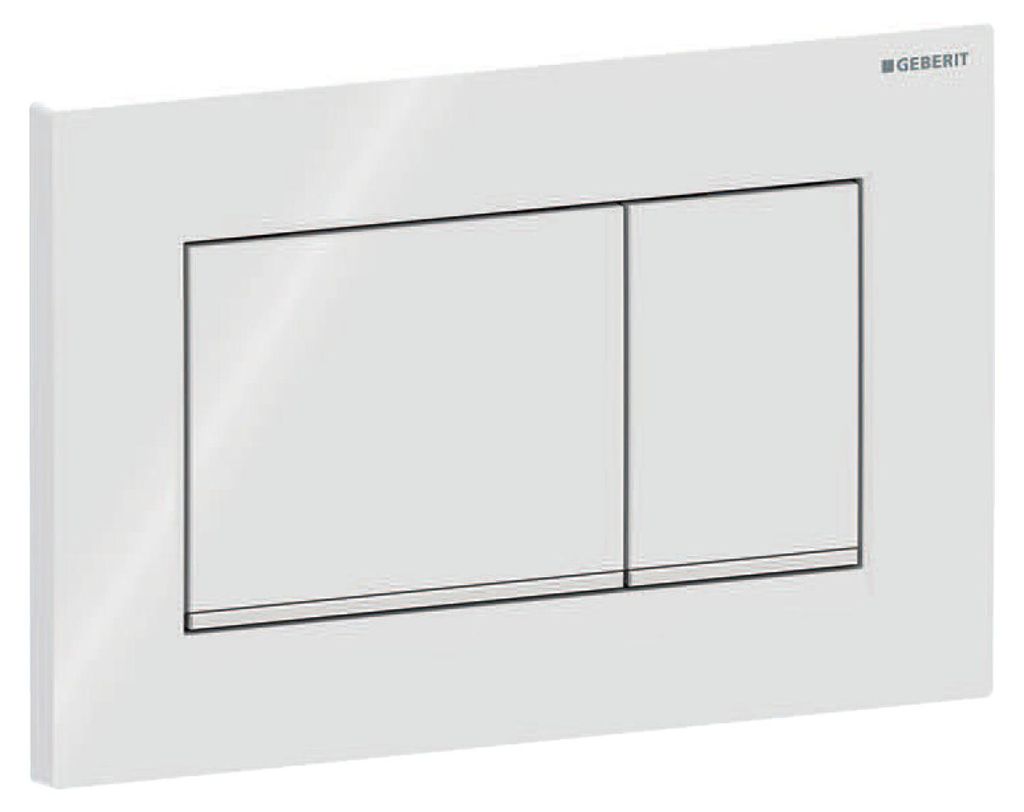 Geberit Sigma20 Betätigungsplatte, eckig, 2-Mengen-Spülung Produktbild 