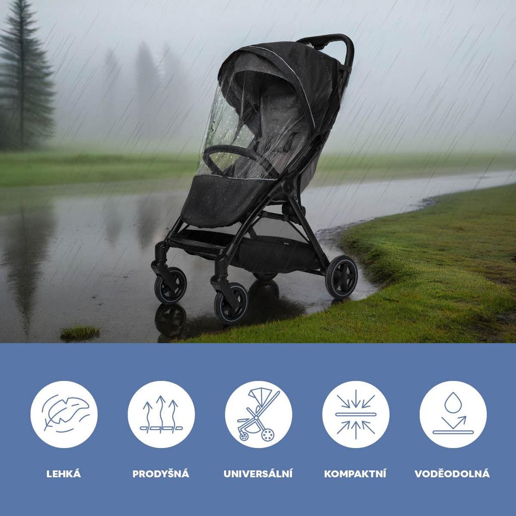 ZOPA Regenbeschermer voor kinderwagen, universeel, Productafbeelding 