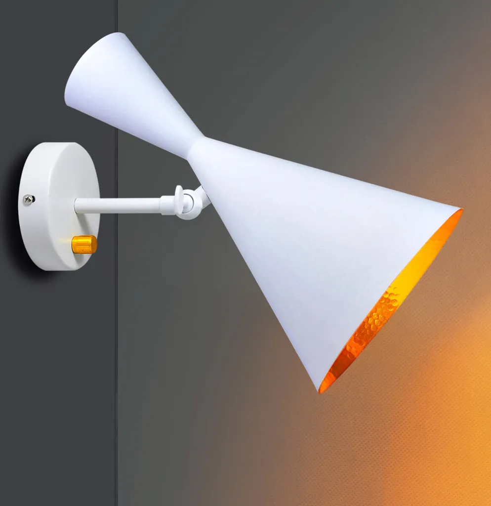 Applique murale orientable design blanc et or MODERN Polux E27 308009 - 3