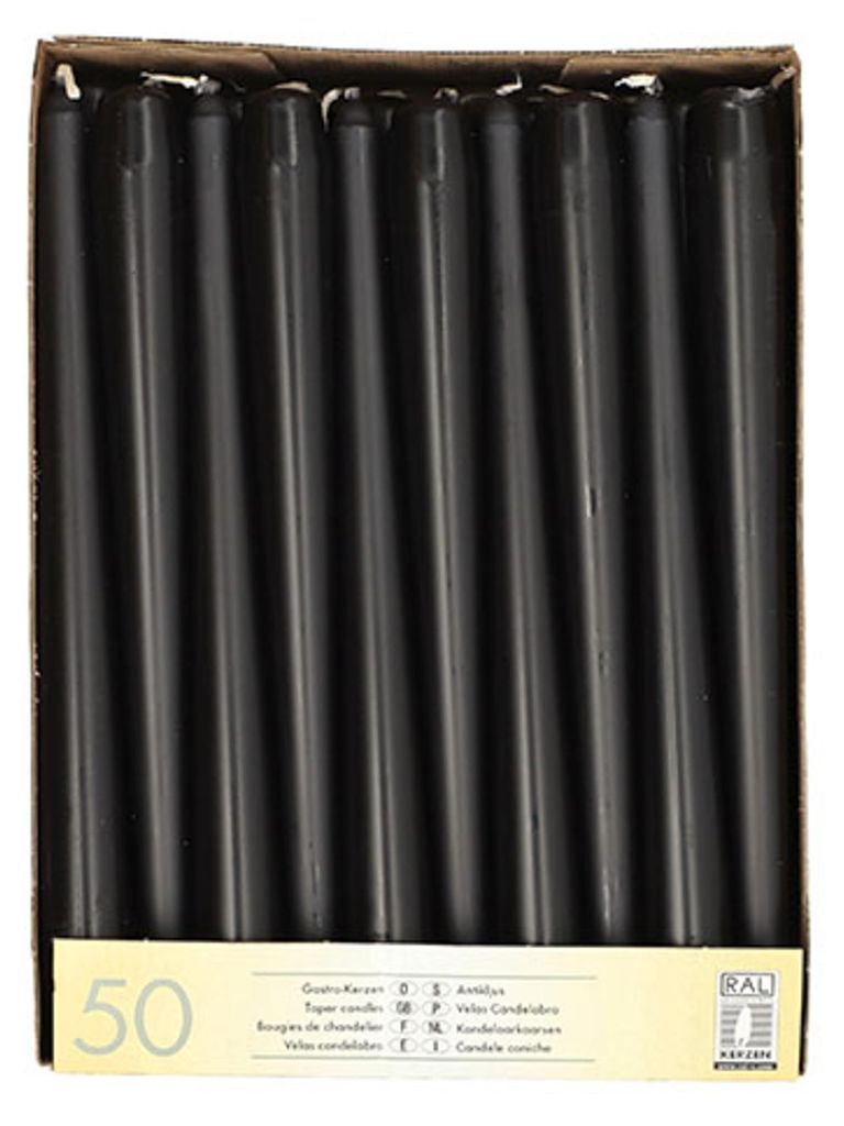 Candelieri PAPSTAR, 22 mm, nero, confezione da 50 Diametro: Immagine del prodotto 
