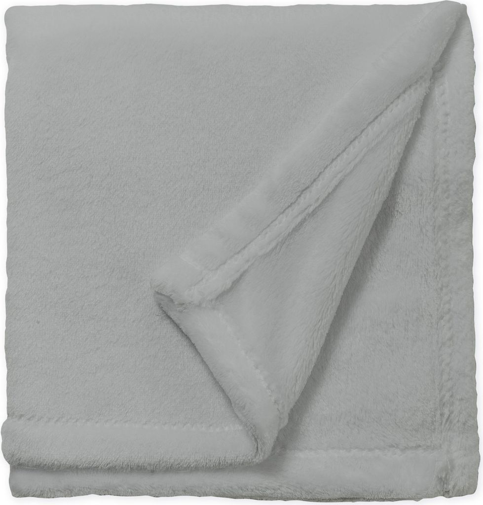 Kuscheldecke Flauschig 150x200 cm grau warm kuschelig weich Flanell Fleecedecke