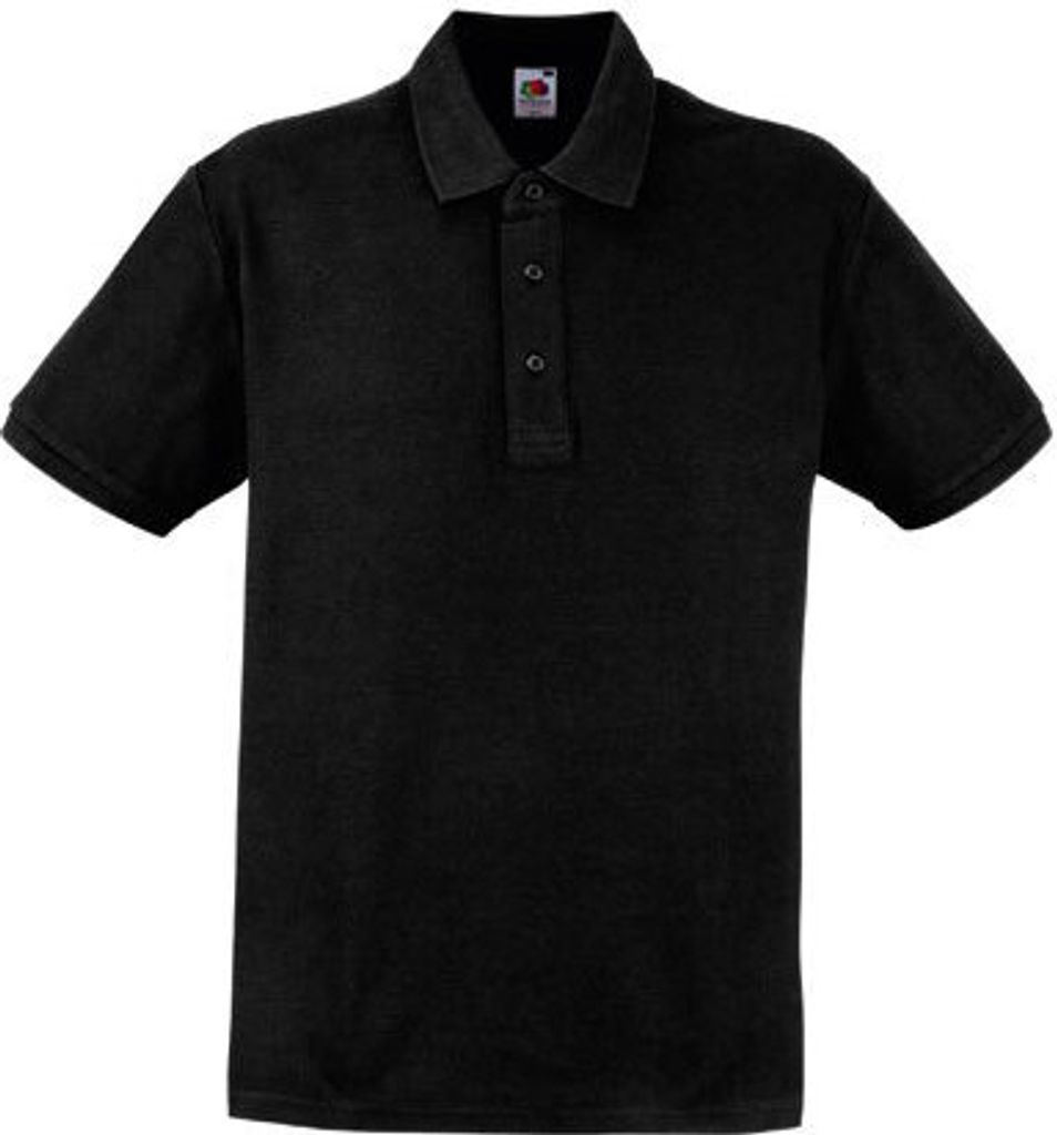 Fruit of the Loom - Heavy Polo - Black - L