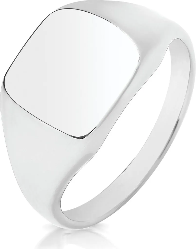 Bague Chevalière Souveraine Femme Argent 925 Rhodié Taille 55 TRS33236RSO