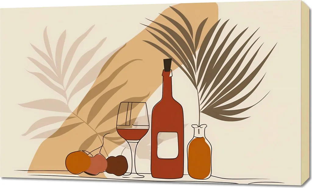 Tableau Image 100 x 60 cm Winko près des palmiers pour déco murale