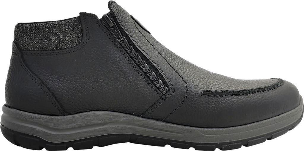 Zapatos de hombre Rieker, botas, forro cálido, color negro, Imagen del producto 