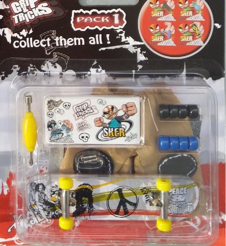 Griff and Tricks Fingerskateboard-peace and skate