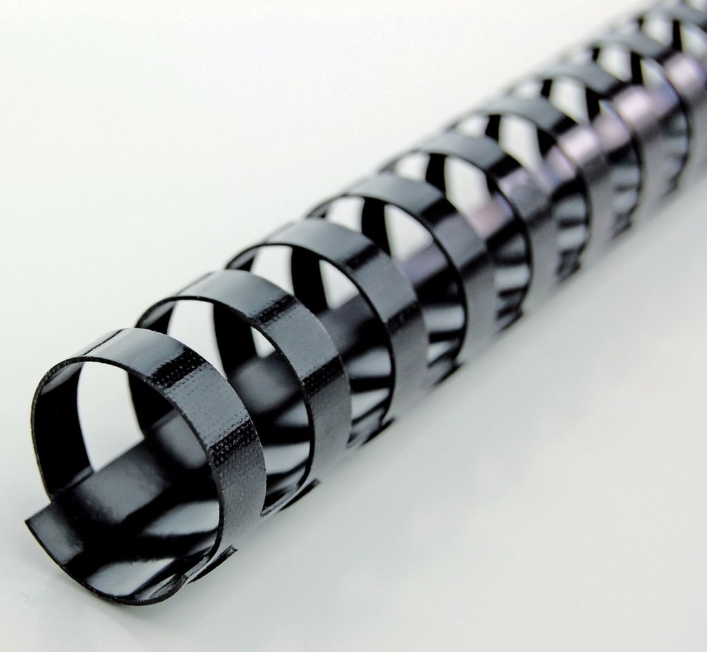 Binderücken ibiCombs 16mm 21 Ringe schwarz VE=8x100 Stück