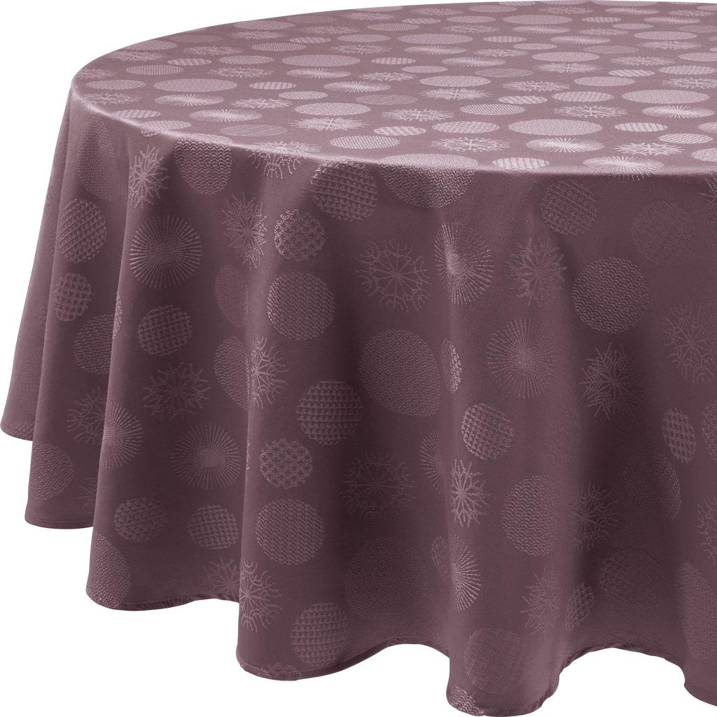 Erwin Müller Tischdecke Calvia" mauve oval: 140x190 cm"