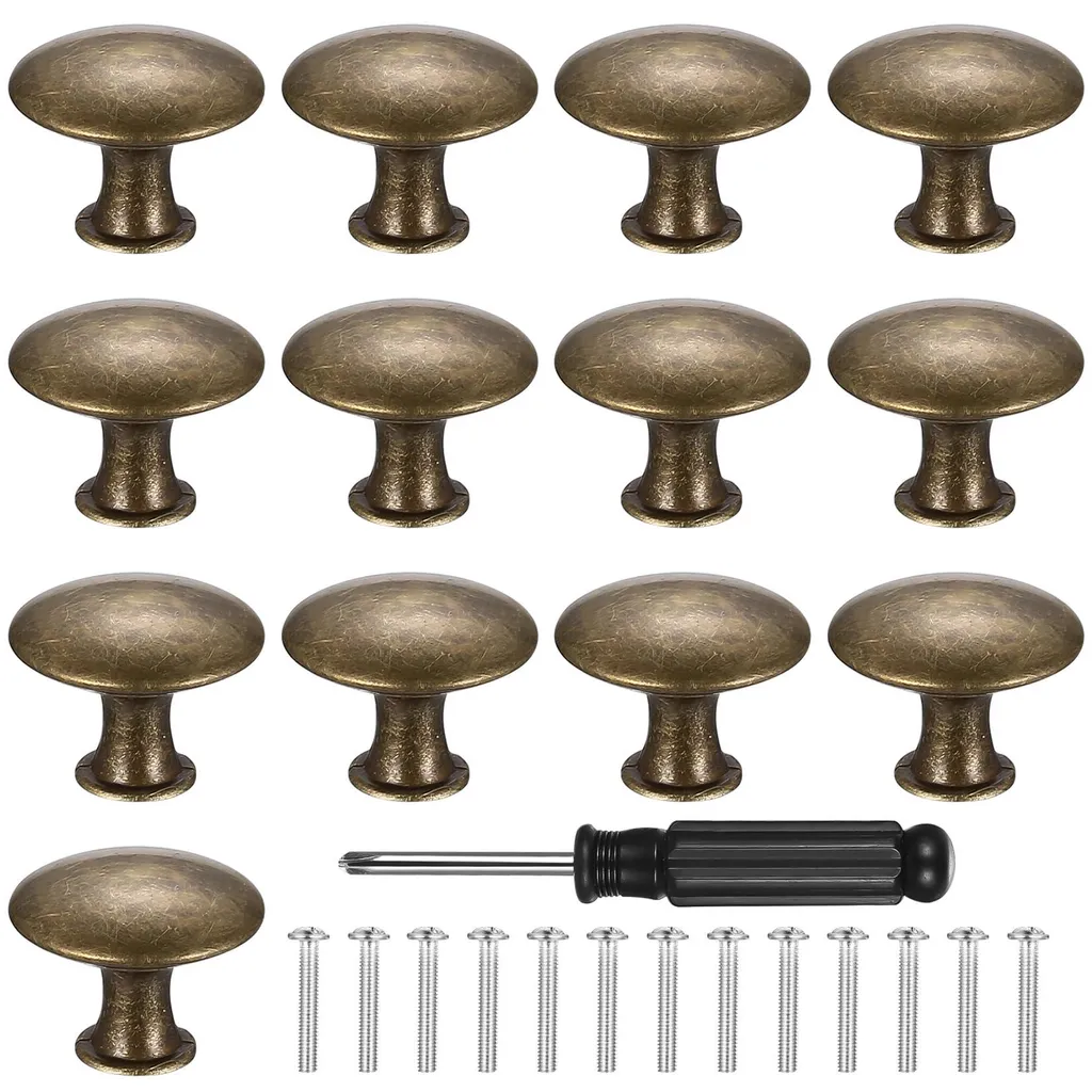 Boutons de meuble 30mm en bronze massif résistant pour armoire et placard