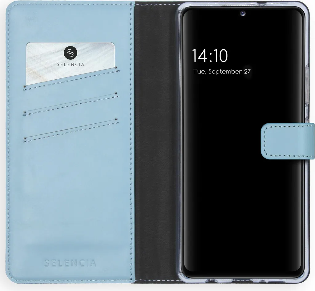 Custodia Selencia Samsung A42 Air Blue - Vera Pelle e Stile Urban
