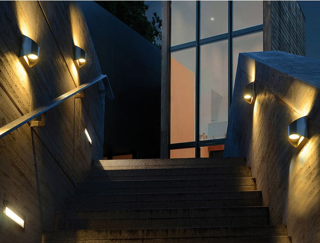 Lutec LED Außenwandleuchte Dodd Edelstahl Up- & Downlight Produktbild 24