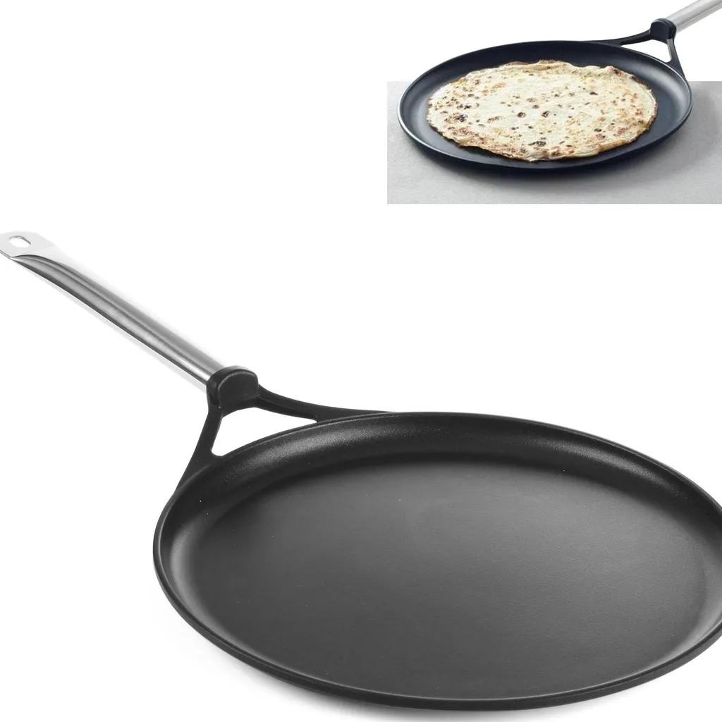 Crêpière pour Induction 32cm HENDI - Idéal pour Galettes et Crêpes Maison