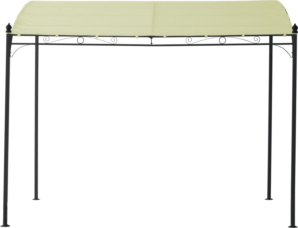TPFGarden ANBAUPAVILLON Mandala - Terrassenüberdachung 3x3 Meter, Stahlgestell aus Vierkantprofil 40x40mm, mit schwarzer Pulverbeschichtung. Dachb...