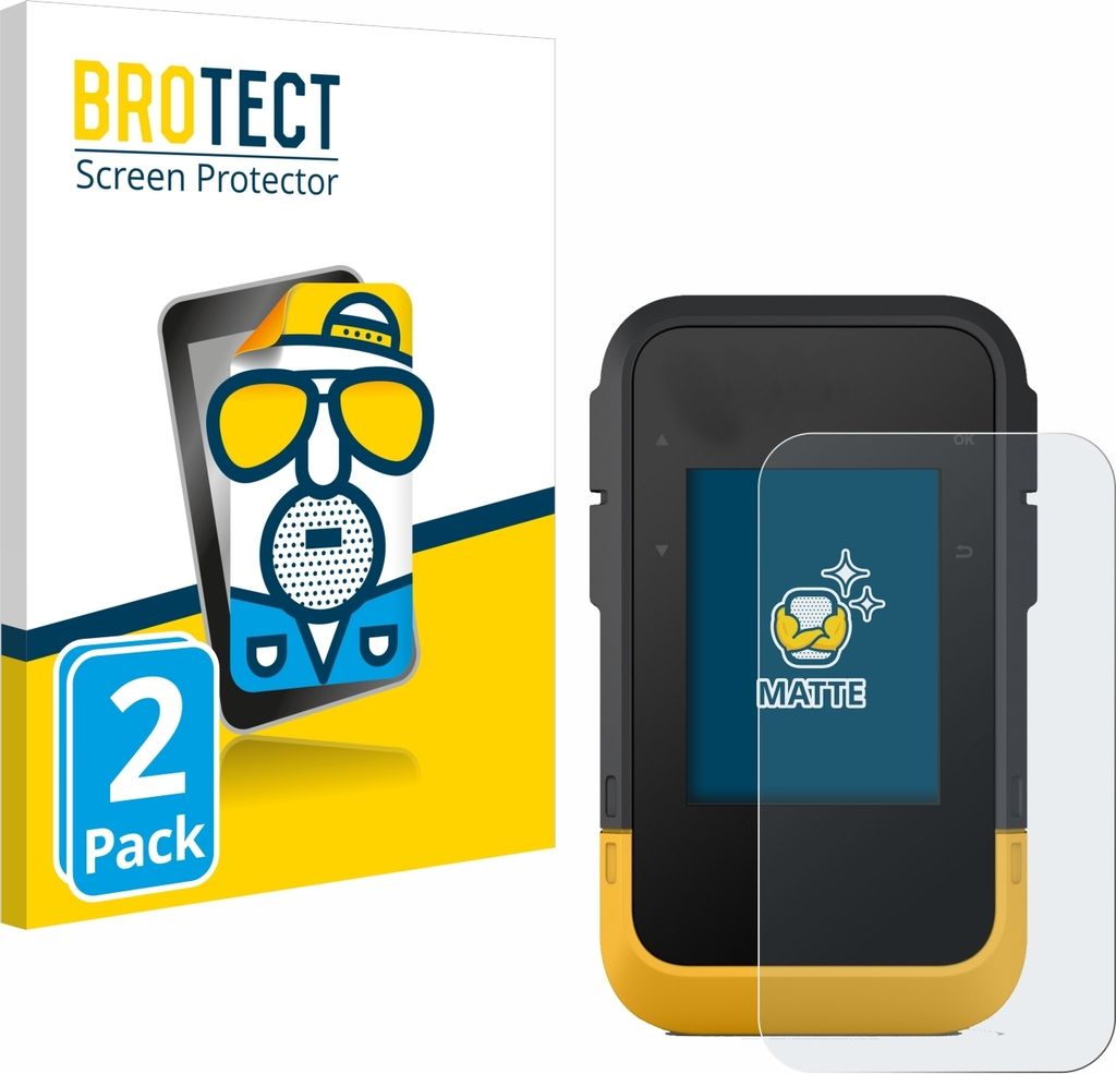2x BROTECT Schutzfolie für Garmin eTrex SE Displayschutz Displayschutzfolie Folie Matt Entspiegelungsfolie