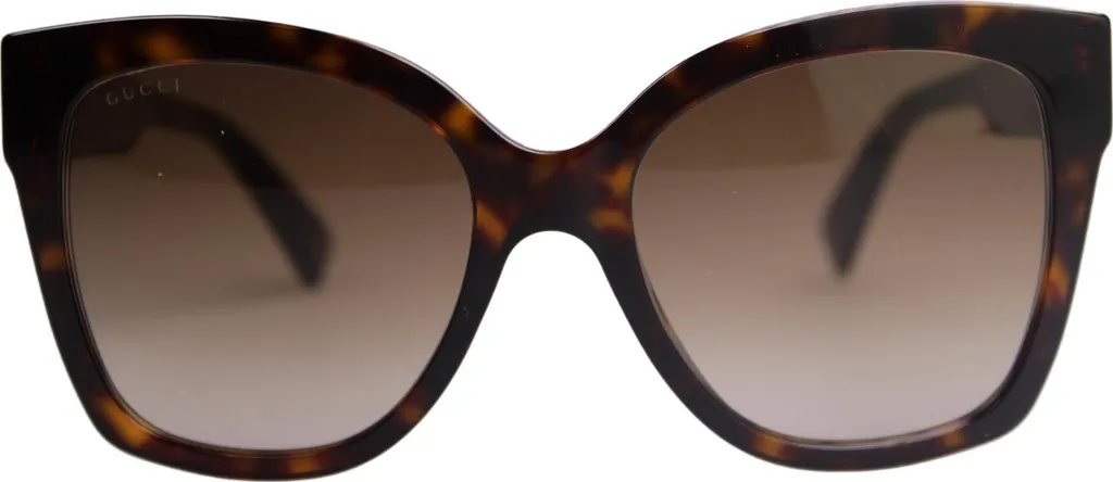 Lunettes de soleil Gucci GG0459S 002 Monture Écaille Rectangulaire Homme